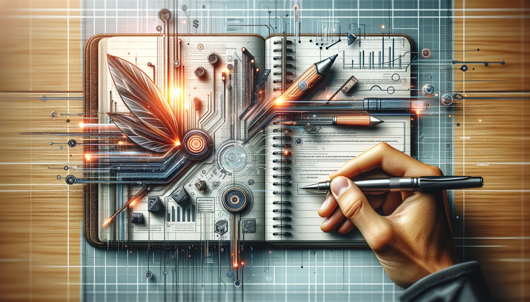 A unique visual representation of the 'OneSen' note-taking app A unique visual representation of the 'OneSen' note-taking app